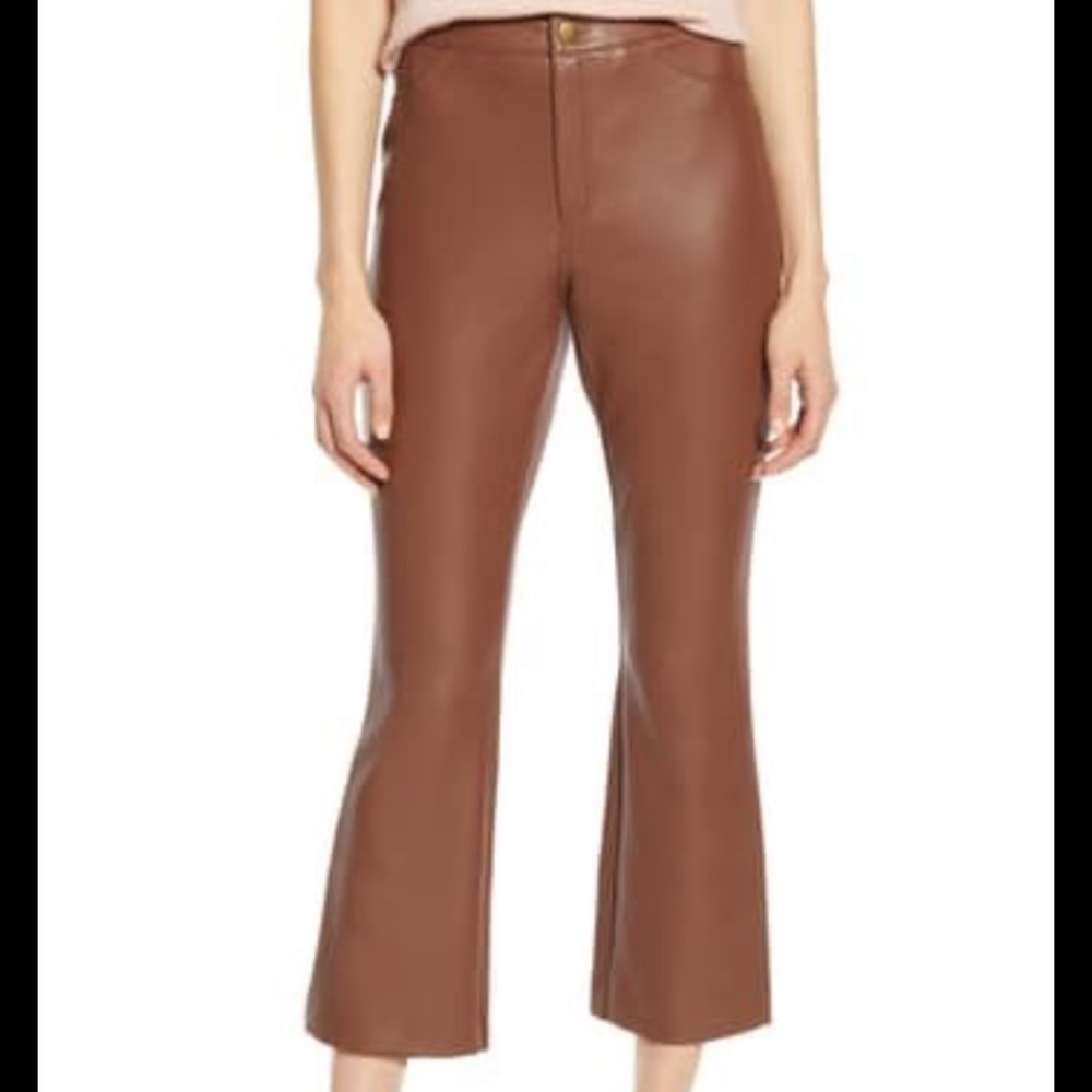 COPY - Atlantic Pacific halogen crop faux leather pants
